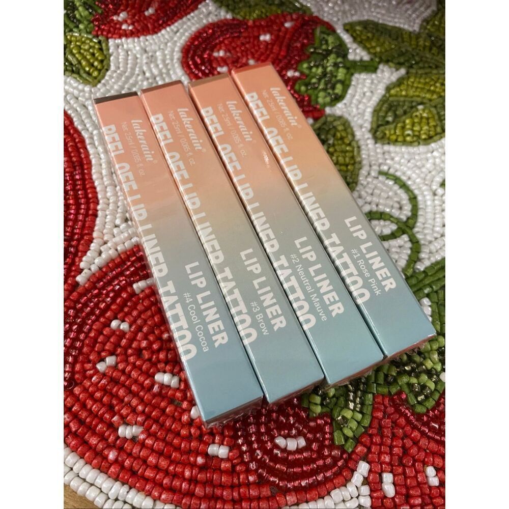 Lakerain Peel Off Lip Liner Tattoo Lipstick Set of 4 TikTok